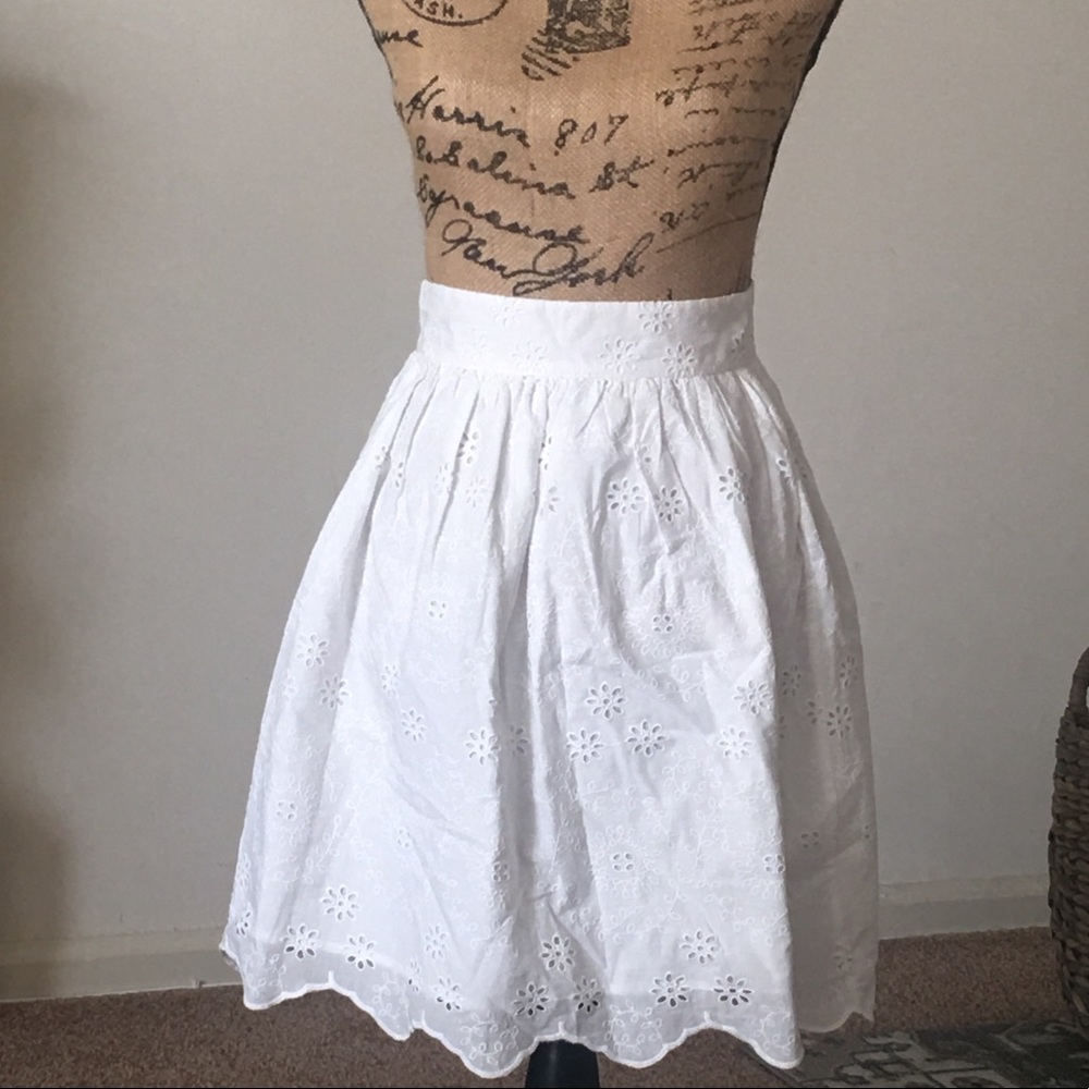 White skirt